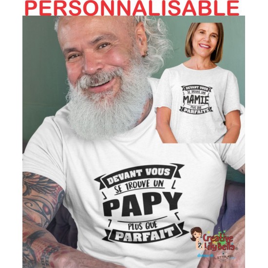 T-SHIRT DADDY, GRANNY, DAD GRANDDAD (OR YOUR CHOICE) PERFECT TS4622